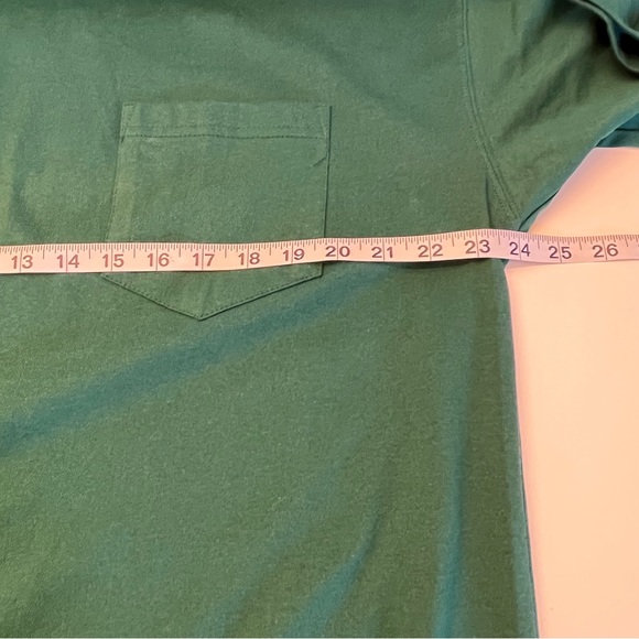 Bugle Boy Men’s Vintage Short Sleeve Green Crewneck Pocket Tee T-shirt L - Picture 10 of 12